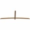 Ekena Millwork Bellingham Timber Gable Bracket, Western Red Cedar, 108"W x 40"H x 1 1/2"D x 3 1/2"F, 9/12 Pitch GBW108X40X0204BEL00SWR - alternate 3